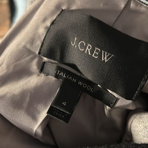 J. Crew Chateau Parka Stadium Italian Wool Coat SZ 4 - Picture 4 of 9